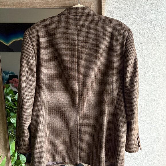 Ralph Lauren Dillards 42R Wool Cashmere Houndstooth Sports Coat Jacket Blazer - Picture 2 of 12